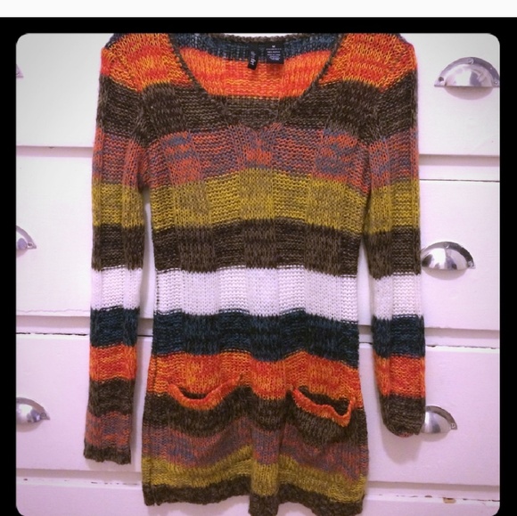 Stripped tunic sweater with POCKETS - Picture 1 of 6